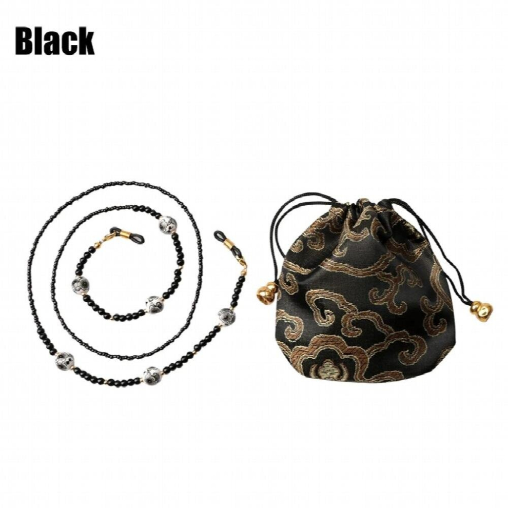 Women Eyeglasses Sunglasses Chain Holder Lanyard Accessories Eye Glasses Chains Beads Brillen Koord with Gift Cases