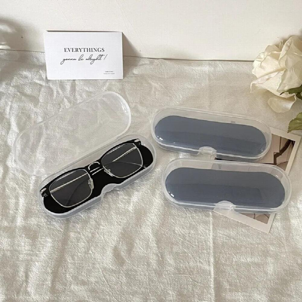 1 Pcs portable Eyewear Boxes Plastic transparent Glasses Box Reading Glasses Sunglasses Case Protector Box Eyewear Accessoires