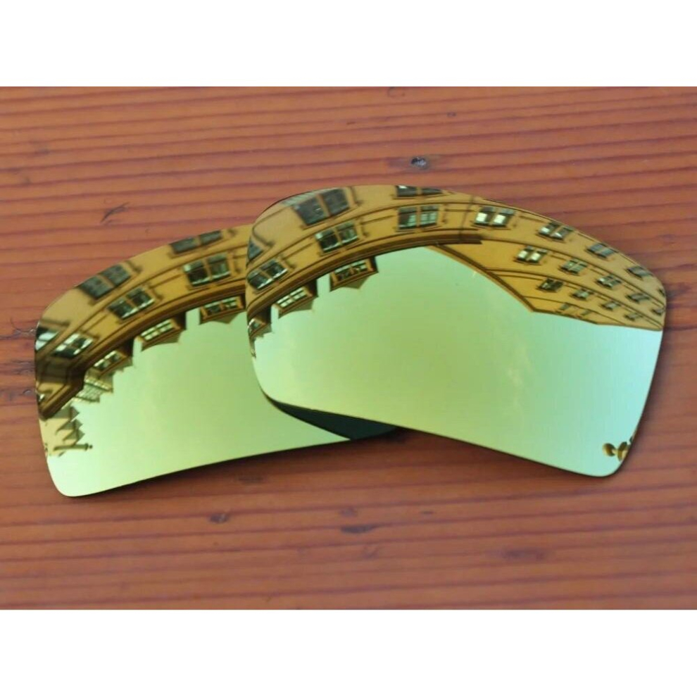 24K Mirror Polarized Replacement Lenses for-Oakley Eyepatch 2 Frame