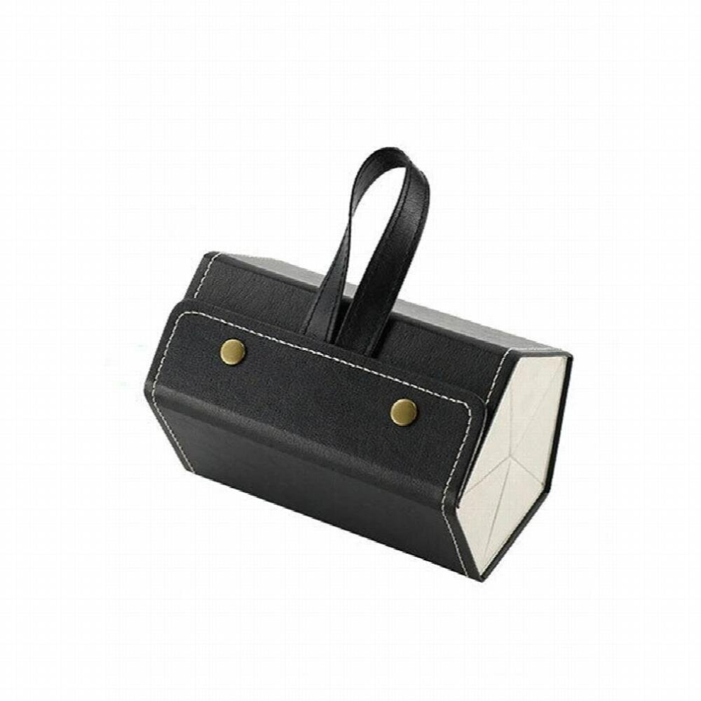 Multicoloured 5 Slots Travel Sunglasses Organizer Folding Pu Leather Eyeglasses Storage Case Box Multiple Hanging Eyewear Holder Box
