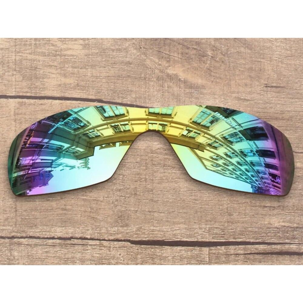 24K Mirror Polarized Replacement Lenses for-Oakley Dart Frame