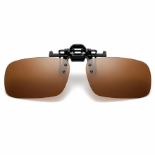 1pcs Car Night Safety Driving Glasses Clip On Sunglasses Sun Protection Anti-glare Driver Goggles UV400 Lens Polarized Eyewear