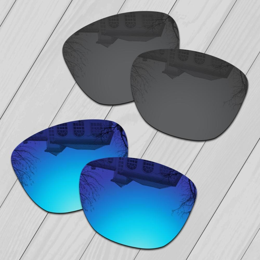 E.O.S 2 Pairs & Ice Polarized Replacement?Lenses?for?Oakley?Frogskins OO9013 Sunglasses