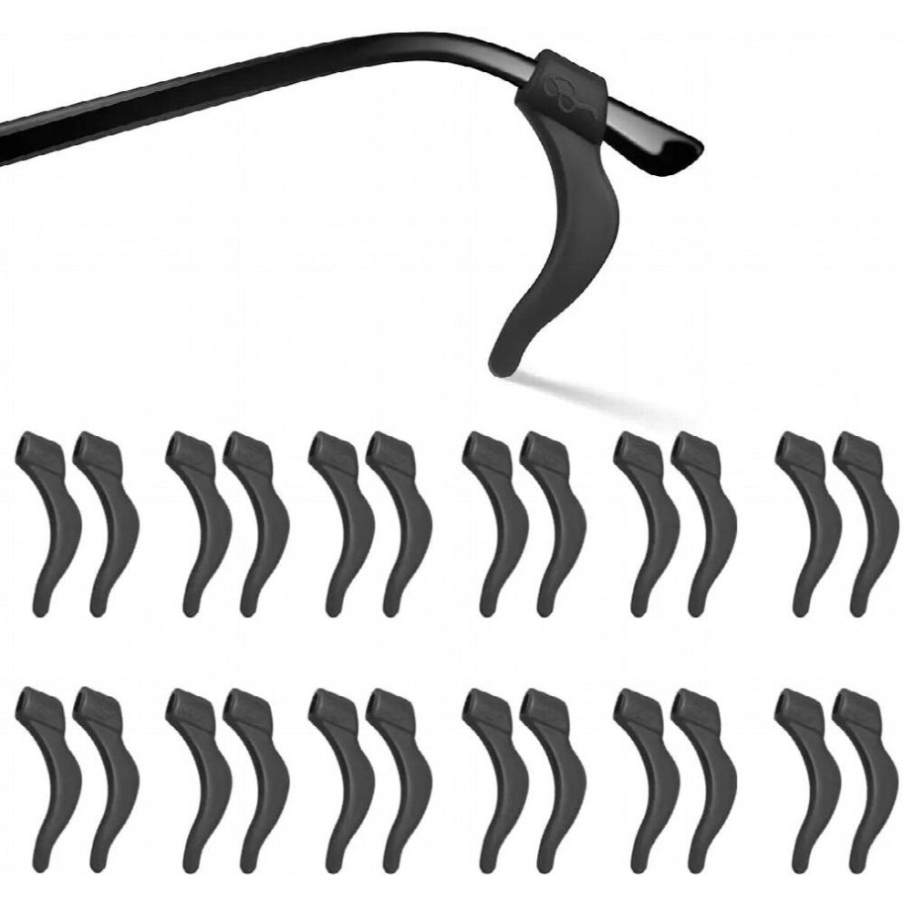 12 Pairs Silicone Anti Slip Ear Hooks for Glasses Eyeglass Sunglasses Holder Casual Glasses Stand Accessories Large Size