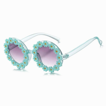 1Pc Kids Sunglasses Children Round Flower Sunglasses Girls Boys Baby Sport Shades Glasses UV400 Outdoor Sun Protection Eyewear