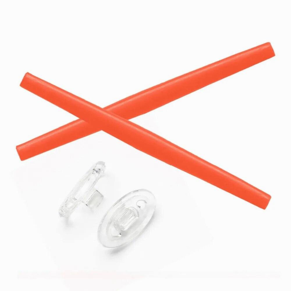 Multicoloured Rubber Kit Replacement Orange Earsocks & Clear Nose Pads For Whisker Sunglasses Frame
