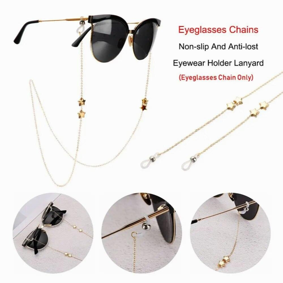 Multicoloured Necklace Star Spectacles Cords Sunglasses Lanyards Eyeglasses Chains Reading Glasses Rope