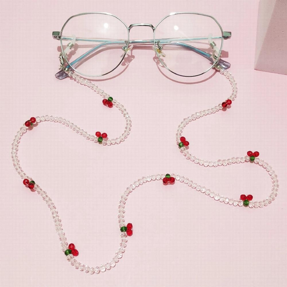 Multicoloured Sunglasses Masking Chains Mask Chains Cherry Eyeglasses Chain For Women Retro Metal Sunglasses Lanyards Eyewear Cord Holder