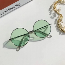 Childrens Sunglasses Retro Round Frame Glasses British Style Metal Sunglasses Sunshade Mirror Baby Boys Girls Kids Eyewear