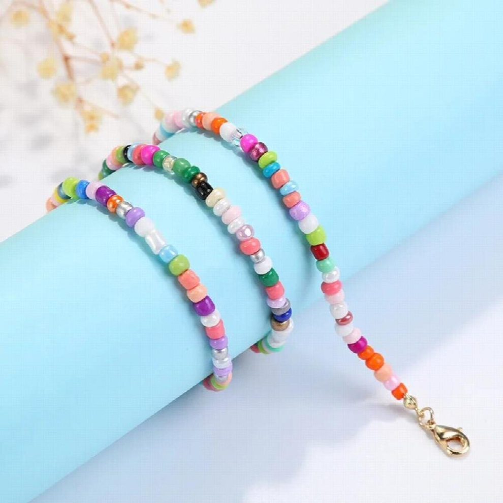 Sunglasses Chain for Women Colorful Crystal Beads Mask Glasses Chains Anti-Drop Lanyard Hanging Neck Eyeglasses Jewelry