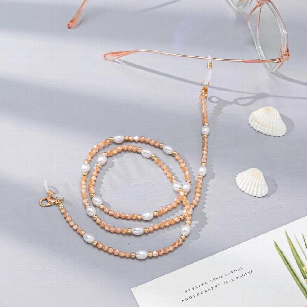 Multicoloured Reading Glasses Chain Crystal Bead Eyeglass Sunglasses Lanyard Cord Neck Strap String Mask Chain Eyewear Straps
