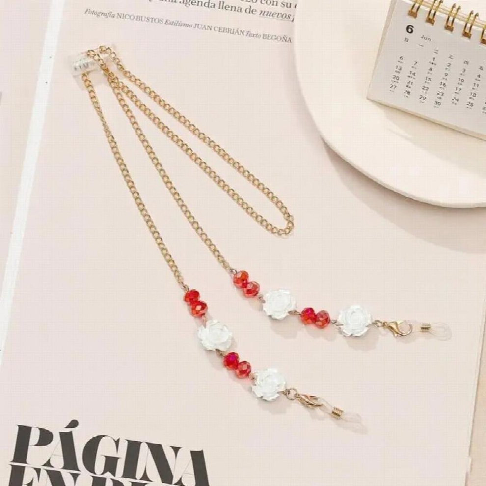 Multicoloured Eyeglasses Chains Sweet Glasses Chains Bohemian Earphone Chain Sunglasses Chain Mask Hanging Rope Retro Mask Chains