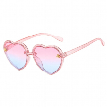 Heart Kids Sunglasses Children Retro Pink Cartoon Sun Glasses Frame Girls Boys Baby Sunglasses UV400 Riding Glasses