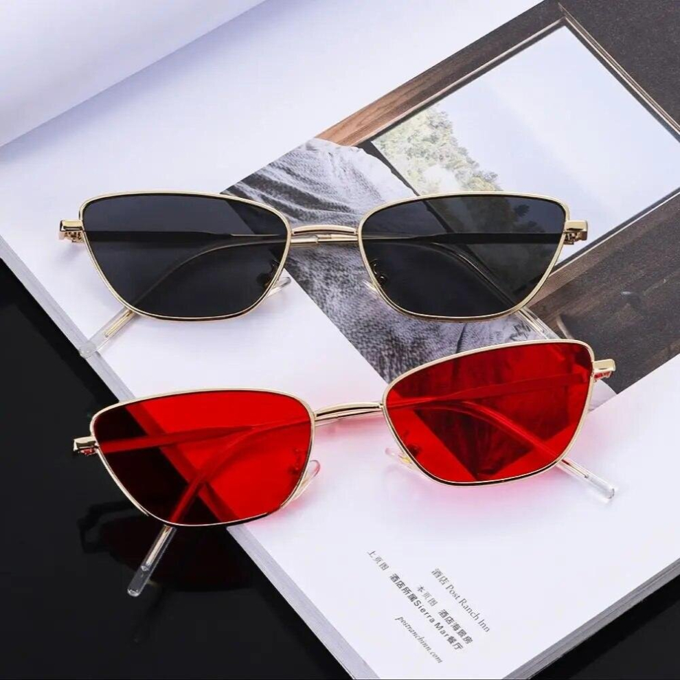 Vintage Men Women UV 400 Protection Eyeglasses Shades Small Sunglasses Cat Eye Sun Glasses-image-OPC-PCRHQNR-NEW