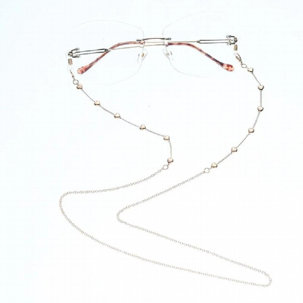 Heart Beads Reading Glasses Chain Eyeglass Cord Holder Lanyard Strap sunglasses accessories