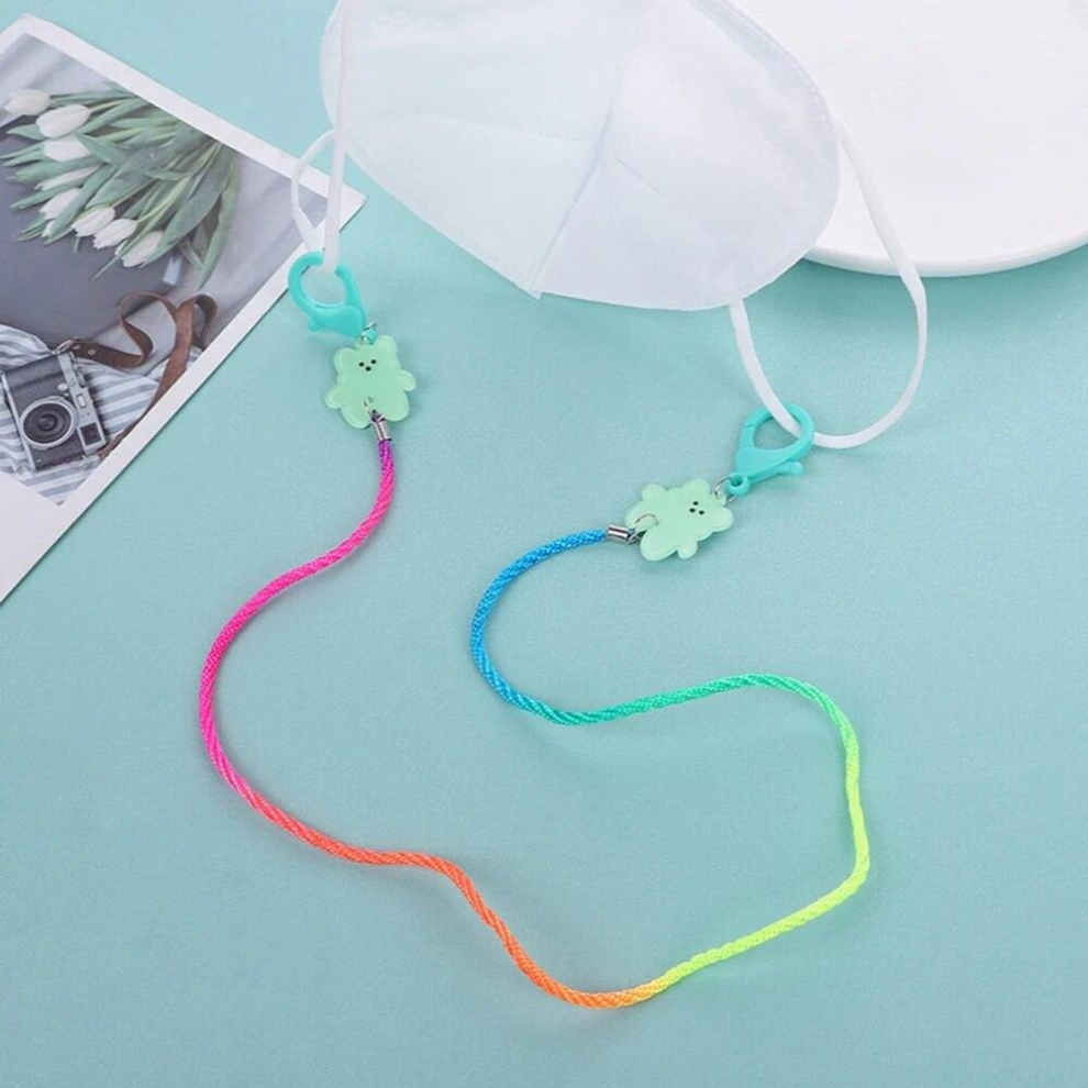 Candy Mask Chain Anti-lost Sunglasses Chain Glasses Rope Bear Mask Chain Acrylic Mask Chain Eyeglass Chain