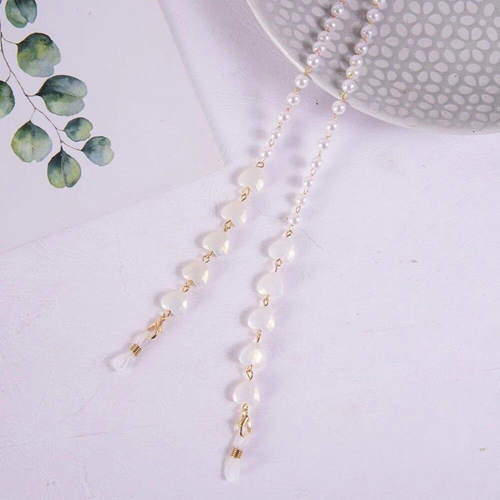 Childrens Glasses Chain Acrylic Candy Heart Anti-lost Mask Chain Lanyard Sunglasses Holder Strap Neck Cord Eyewear Chain