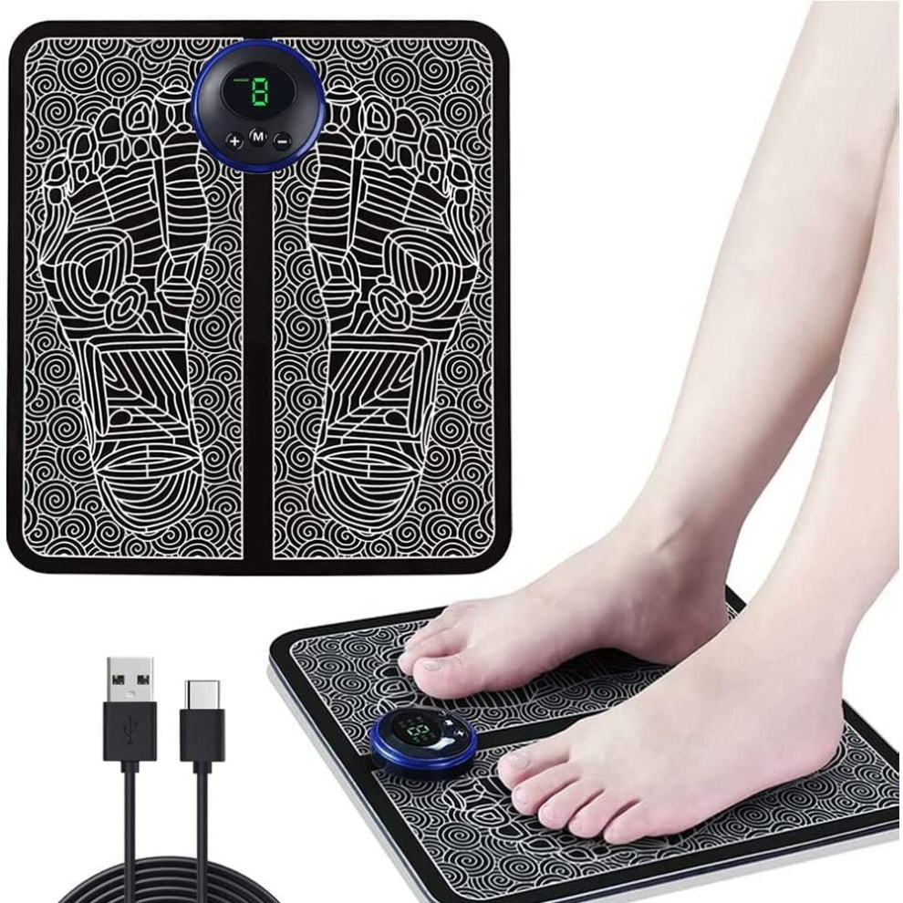 Electric Foot Massager Muscle Pain Relief Set Electronic USB Rechargeable