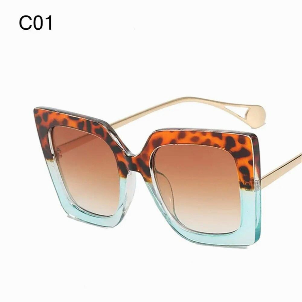 Square Fram Metal Computer Eyewear Anti Light Glasses Goggles Oversized Sunglasses