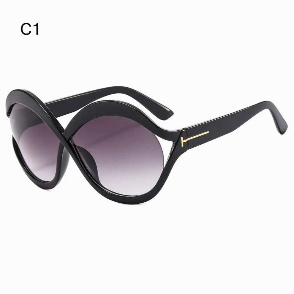 Female Hollow Frame Shades Cat Eye Sunglasses Gradient Sun Glasses Women Sunglasses-image-OPC-PCRHQBY-NEW
