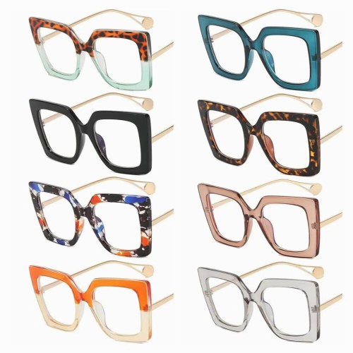 Computer Square Fram Gaming Eyewear Goggles Oversized Sunglasses Anti Light Glasses 1