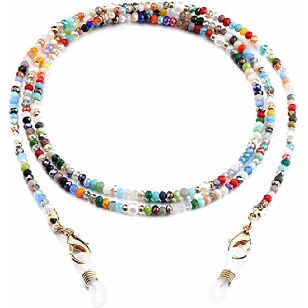 Crystal Bead Chain Reading Glasses Chain Women Sunglasses Cords Eyeglass Lanyard Holder Straps Eyewear Retainer