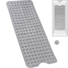 CYWL2023FA Extra lange Badematte Duschmatte Schimmelresistente, rutschfeste Badewannenmatte