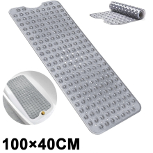 Non Slip Extra Long Bath Mat Environmental PVC Anti Moulds 100CM×40CM