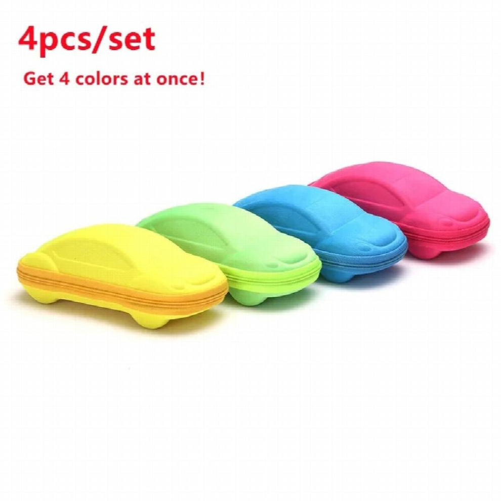 4PCS Car Shaped Glasses Case For Boy And Girl Kids Lovely Glasses Strage Bag Cases Funny Sunglasses Box