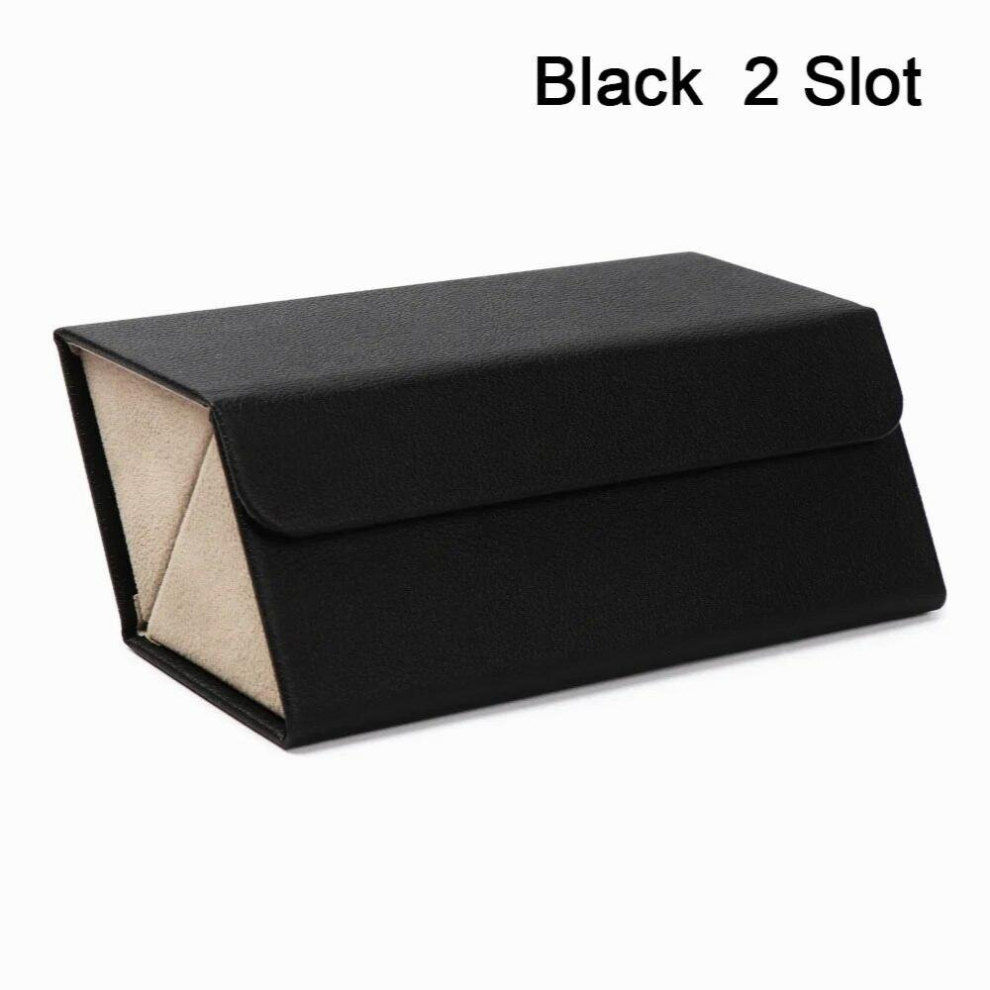 46730 Brillen Etui Multi-Slot Eyeglasses Storage Display Travel Folding Sunglasses Pu Leather Case for Glasses Estuche