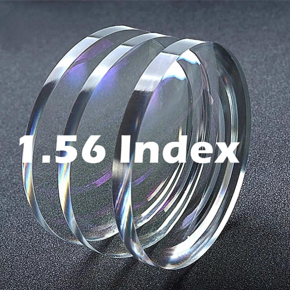 Multicoloured 1.56 Index High Definition Prescription Aspherical Lens Optical Tough Thin Resistance Glasses 2Pcs For A Pair