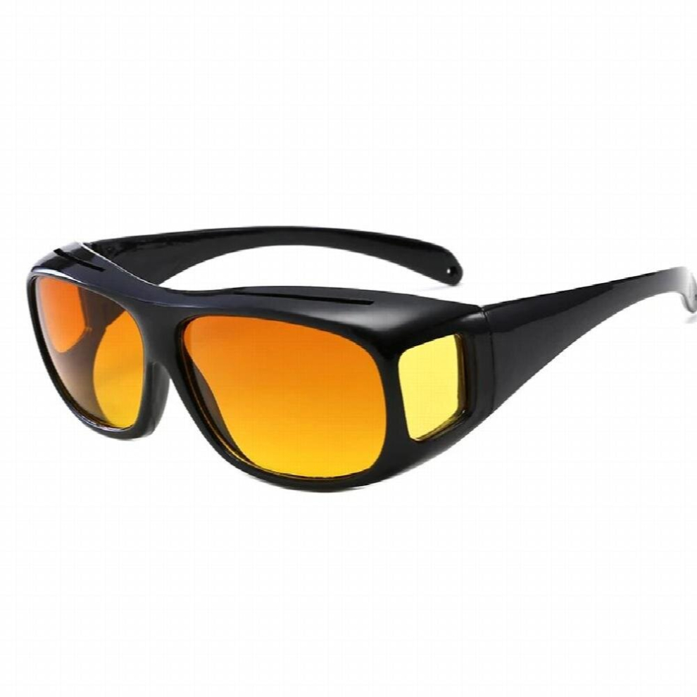 Style Car Night Vision Sunglasses For Driving Goggles Unisex Driver Hd Night Driving Wrap Around Anti Glare Sunglasses 885672221478