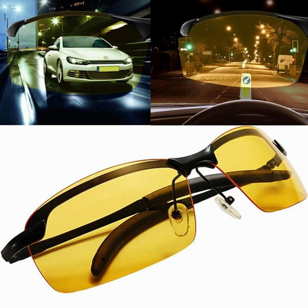 Night Vision Glasses Anti-Glaring Vision Driver Safety Sunglasses Eye Wear Goggle Eye Protection Driving Glasses Anti-Glare 885672223977