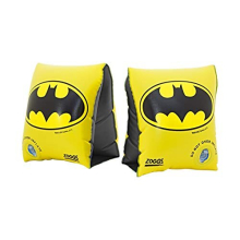 Zoggs Kids' DC Super Heroes Inflatable Swimming Armbands, Batman, Wonder Woman, Superman, Black/Yellow, 2-6 Years