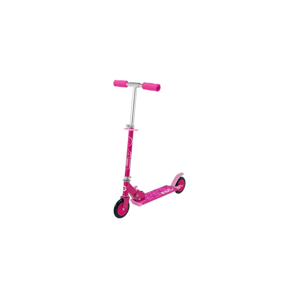 Evo Inline Childrens Scooter | 2 Wheeled Kids' Scooter | Kids Push Scooter Adjustable Handle Height | Easy Foldable Kids 2 Wheeled Scooter For Boys