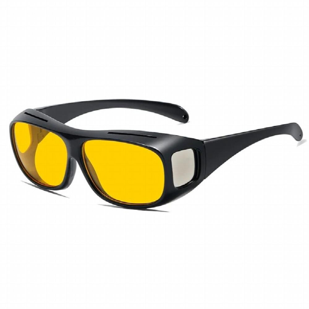 Style Car Night Vision Sunglasses For Driving Goggles Unisex Driver Hd Night Driving Wrap Around Anti Glare Sunglasses 885672240189