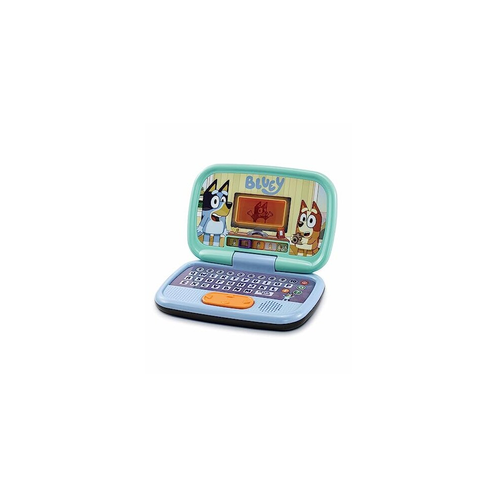 New Vtech Bluey Game Time Laptop, Interactive Learning Laptop With Pre-School Content, Official Bluey Character Toy For Kids, Letters, Numbers, Music, 530903