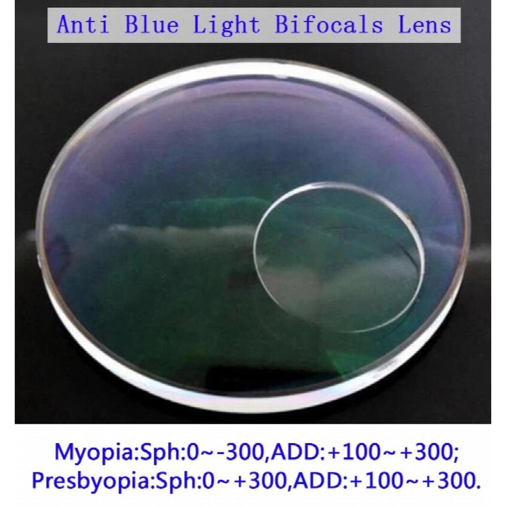 1.56 Anti Round Top Bifocals Myopia Presbyopia Glasses Lens Optical Prescription Nearsighted Reading Glasses Lens