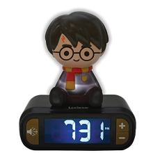 LEXIBOOK Digital Alarm Night Light Snooze, Clock, Luminous Harry Potter, Black Colour
