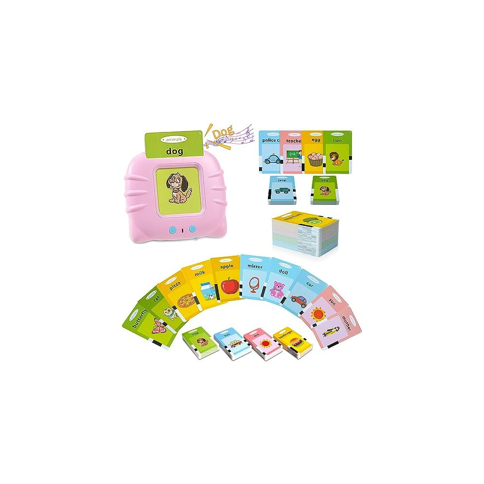Chuanketie Talking Flash Cards Early Education Device For 2 3 4 5 6 Year Old Girls Boys Baby Gifts Preschool Learning Reading Machine With 224 Words Montessori