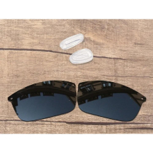 20+ Choices Polarized Replacement Lenses & Nose Pads for Oakley Carbon Blade OO9174 Frame - Stealth Black, Chrome, Ice & Ruby Mirror Sets