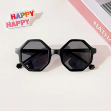 Children Striped Polygon Sunglasses UV400 Baby Girls Outdoor Sun Protection Sun Glasses Kids Eye Protection Glasses