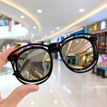 ChildrenS Sunshade Round Frame Sequined Sunglasses Sunglasses Kids Boys Girls Baby Anti-Uv Toy Glasses