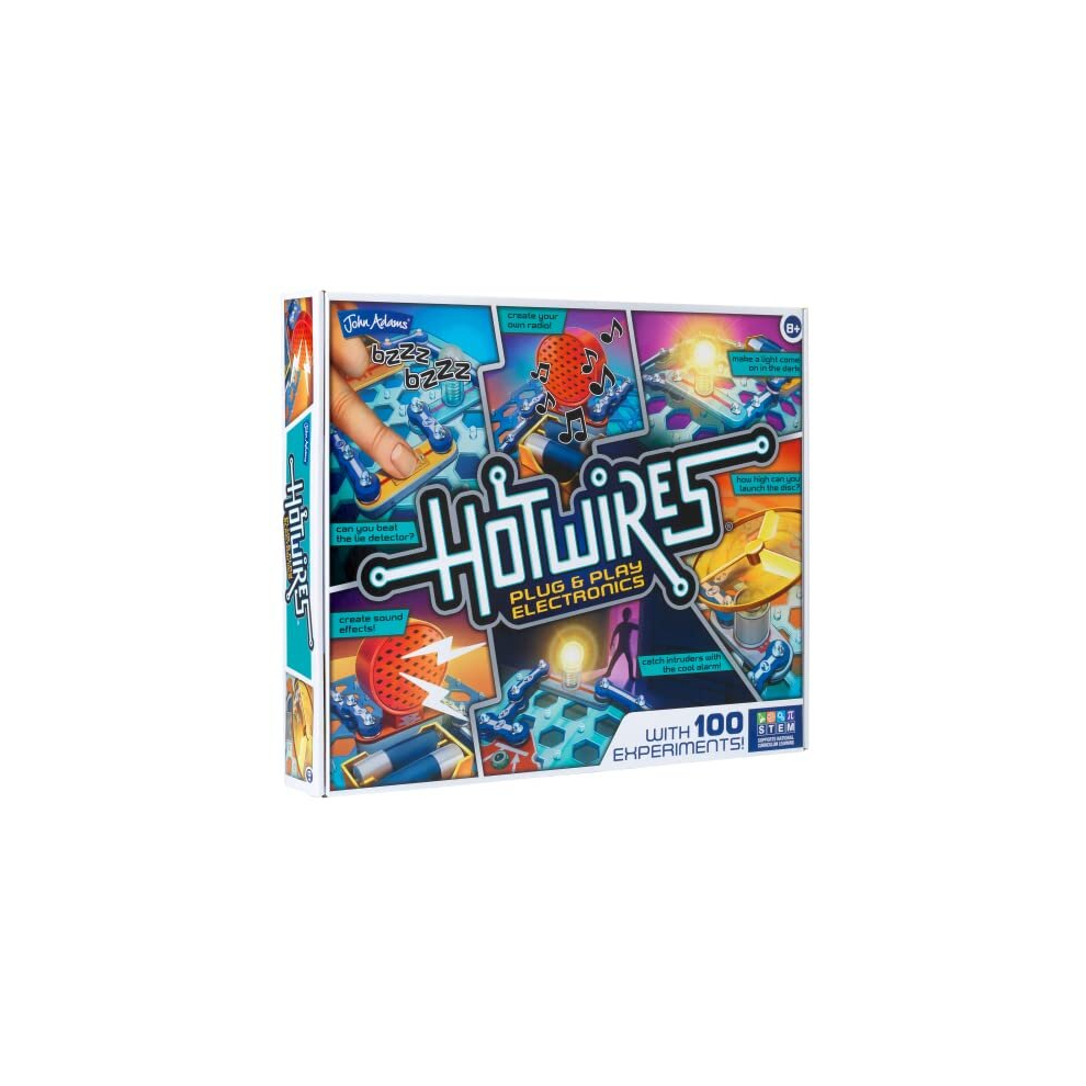 John Adams | Hot Wires: Plug and play electronics set with 100 experiments! | Science and STEM Toys | Ages 8+