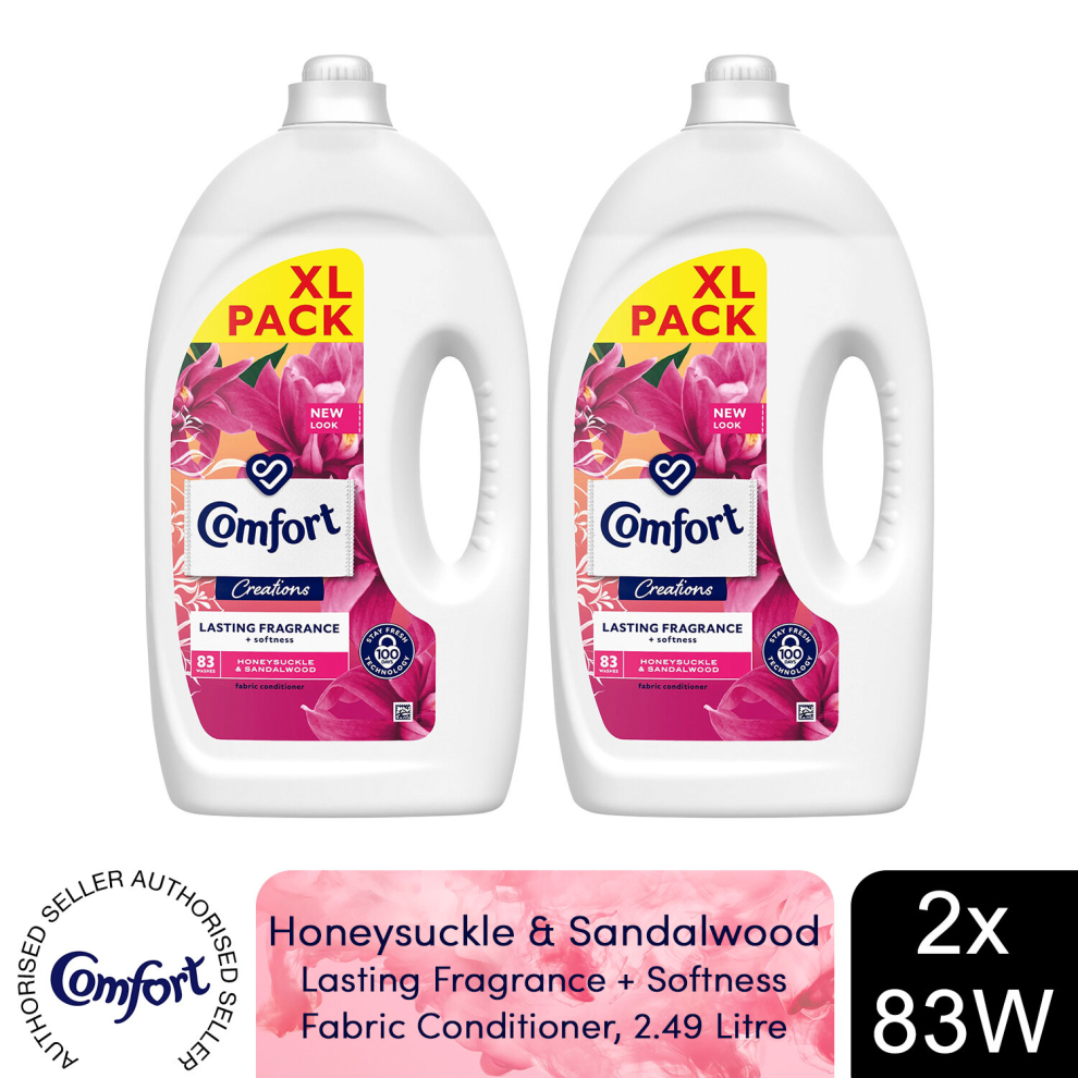 (Buy 2) Comfort Fabric Conditioner Honeysuckle &Sandalwood