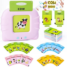 NYOBABE Early Educational Learning Toys for Kids,112pcs Double-Side Talking Flash Cards 224 Words for Toddlers Age 1 2 3 4,Electronic Interactive