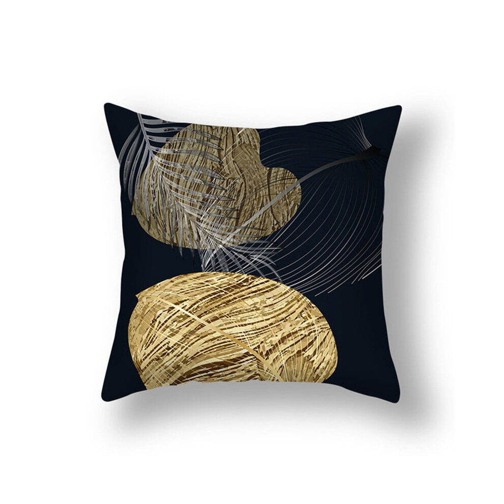 Ginkgo Biloba Series Simple Home Pillow Cover Living Room Linen Cushion-image-OPC-PCRKJYH-NEW