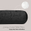 (Black) Crushed Velvet Round Bolster Pillow 3