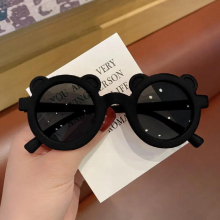 Kids Sunglasses Cartoon Bear Shape Girls Boy Children Sun Glasses Round Street Beat Eyeglasses Baby Shades Eyewears UV
