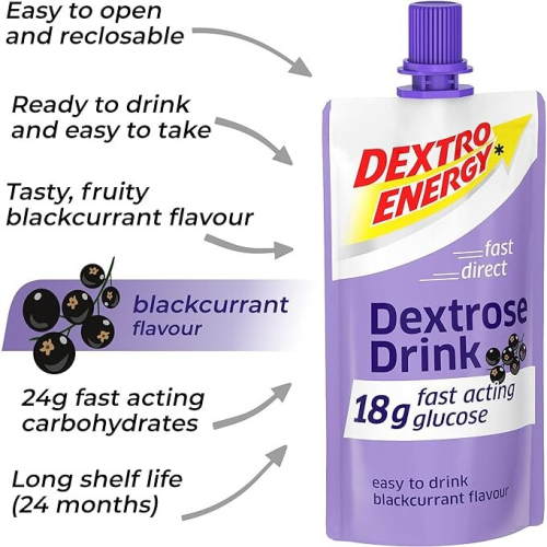 Dextro Energy Dextrose Drink, Blackcurrent  Pack of 16 1